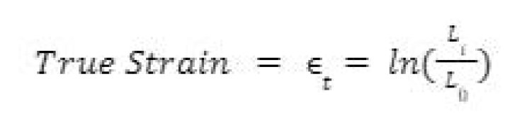 What is the true strain?