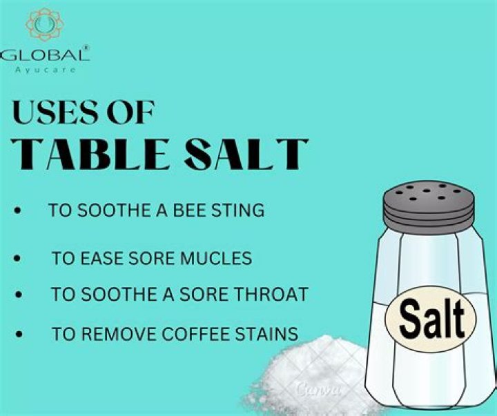 What is the use of table salt in most homes?
