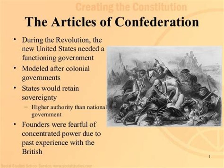 What kind of central government did the Articles of Confederation create?