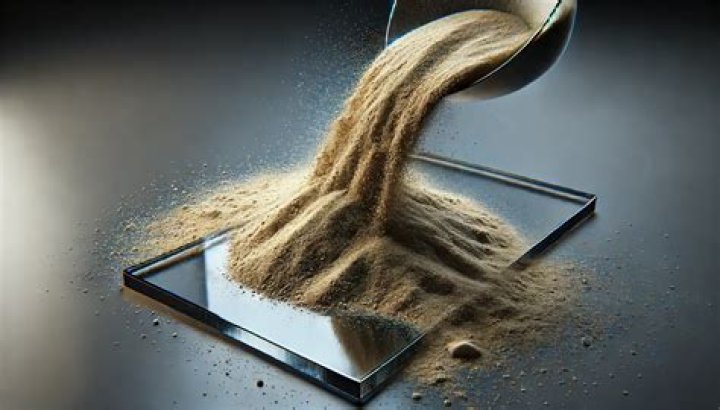 What kind of sand is used to make glass?