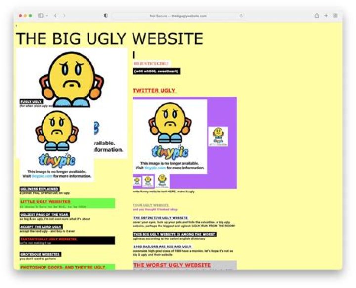 What makes a website ugly?