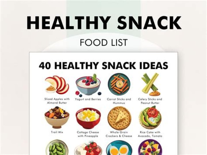 What should a healthy snack consist of?