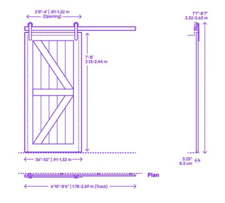 What sizes do sliding barn doors come in