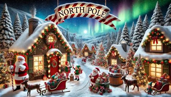 What time does Santa leave the North Pole on Christmas Eve