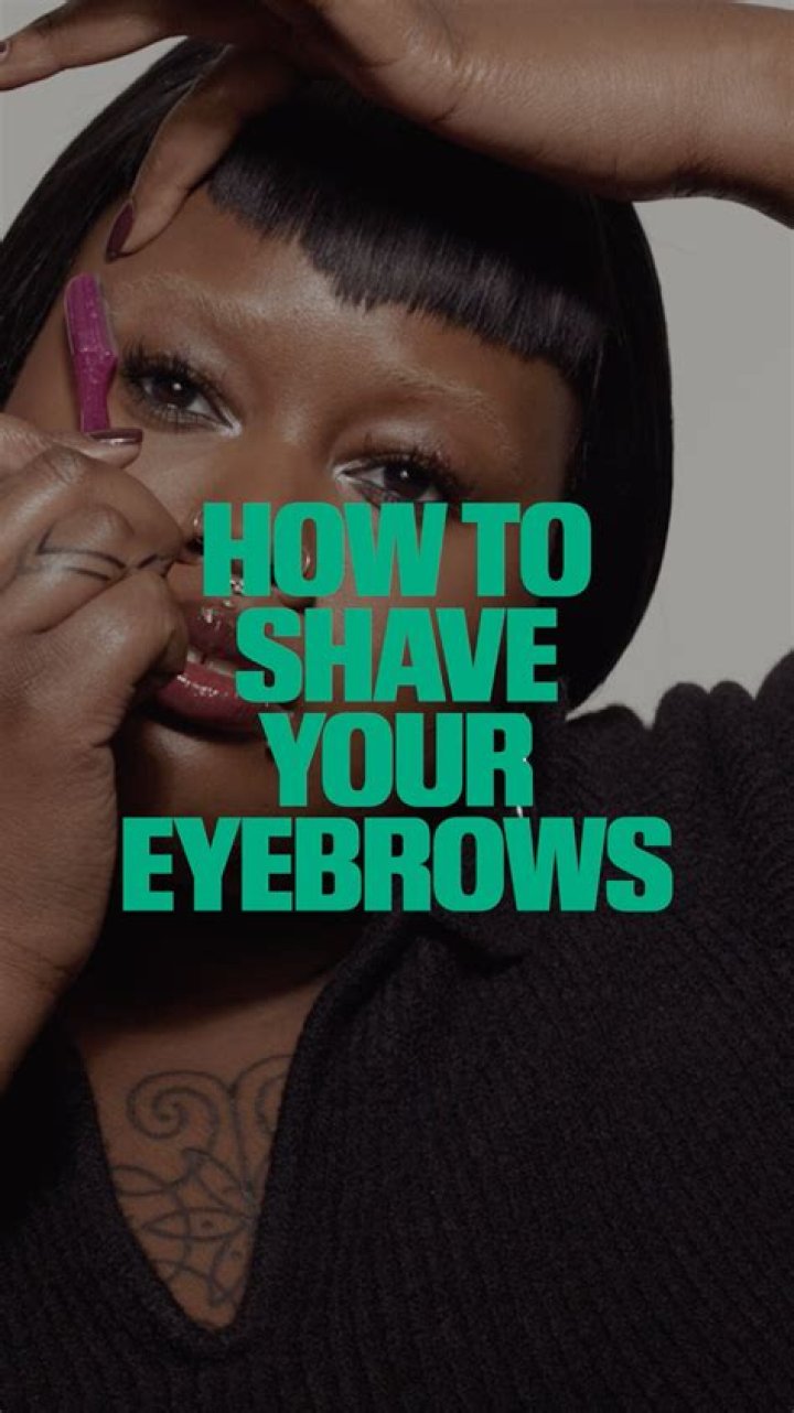 What to do if you shave half your eyebrow off?