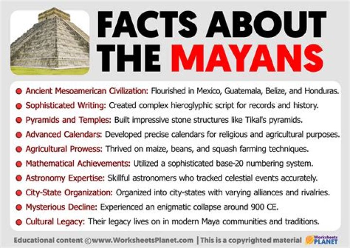 What was one unique cultural feature of the Mayans?