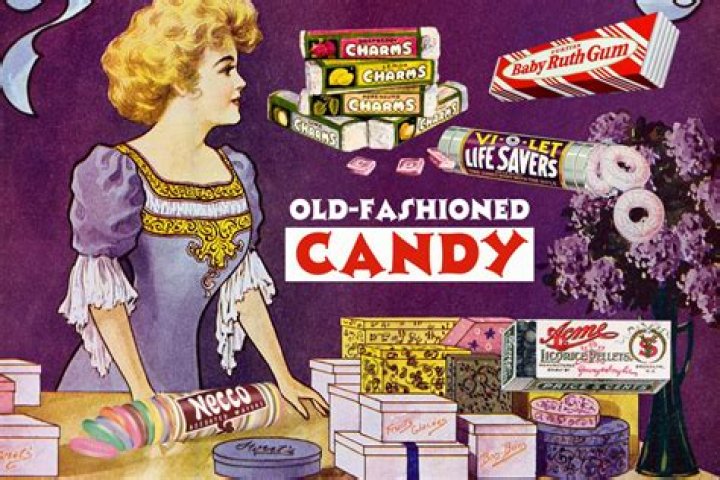 What were popular candies in the 1940s?