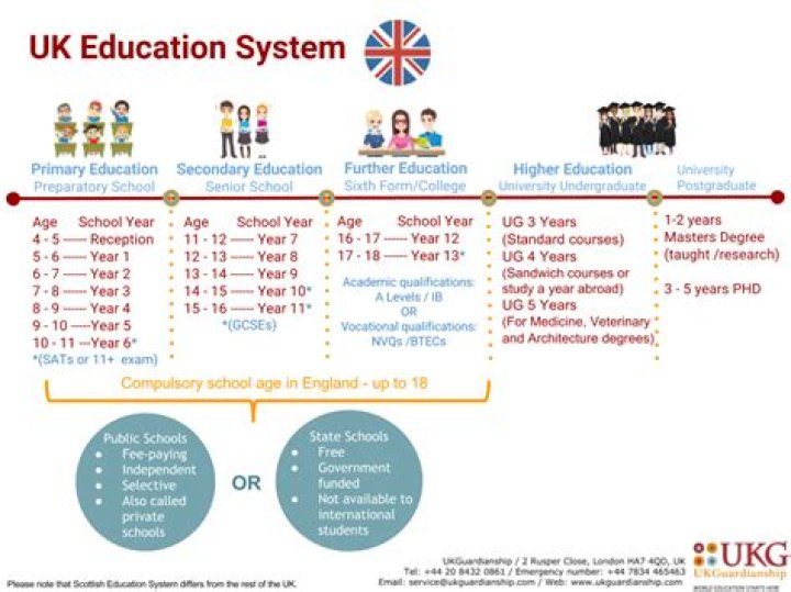 When did compulsory education start in the UK?