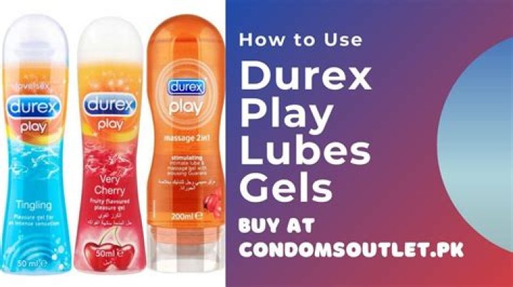 When to use Durex play lubricant on a woman?