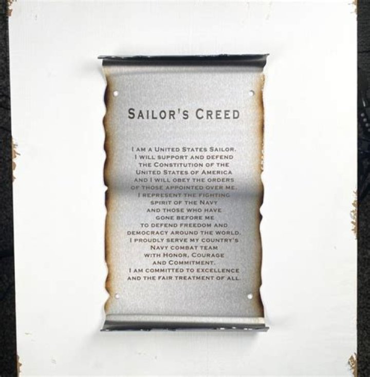 When was the sailor's creed made?