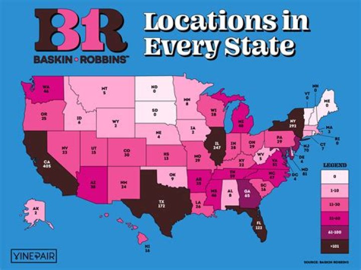 Where is Baskin Robbins headquarters located?