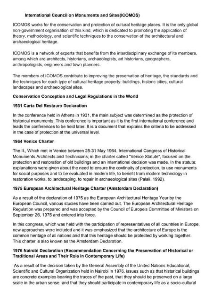 Where is the headquarters of International Council on Monuments and Sites?