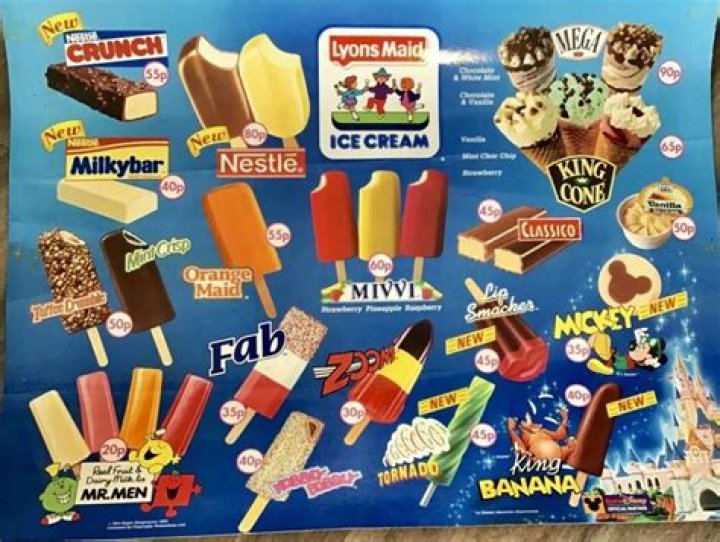 Where to buy ice cream and ice lollies?