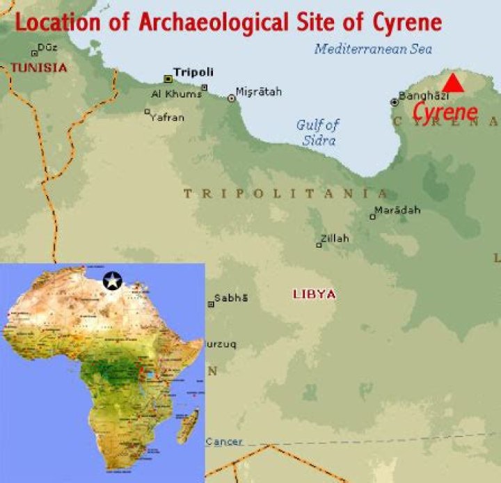 Where was Cyrene in Bible times?