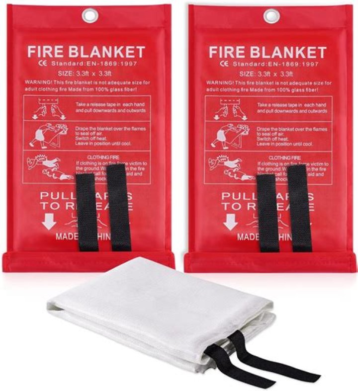 Where would you find a fire blanket?