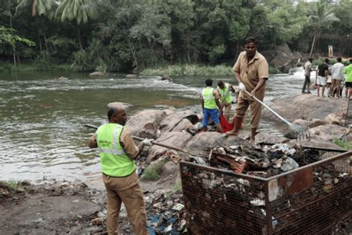 Which river cleaned by Modi?