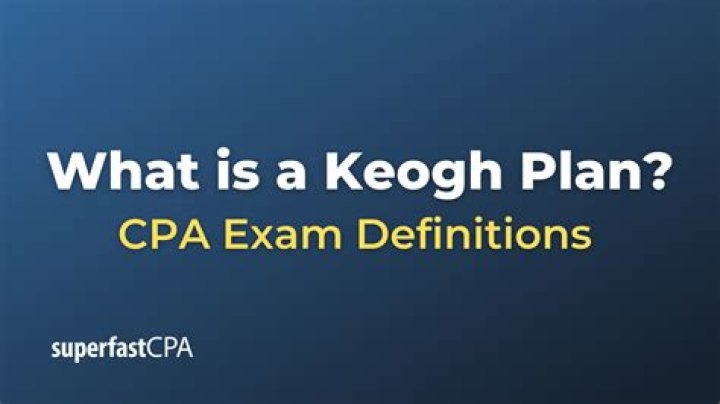 Who qualifies for a Keogh plan