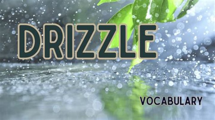 Who said drizzle Drazzle Drazzle drone?