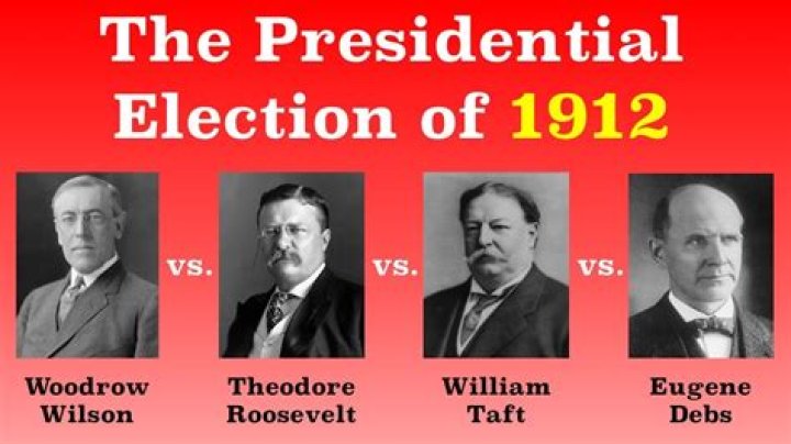 Who were the 4 candidates in the 1912 election