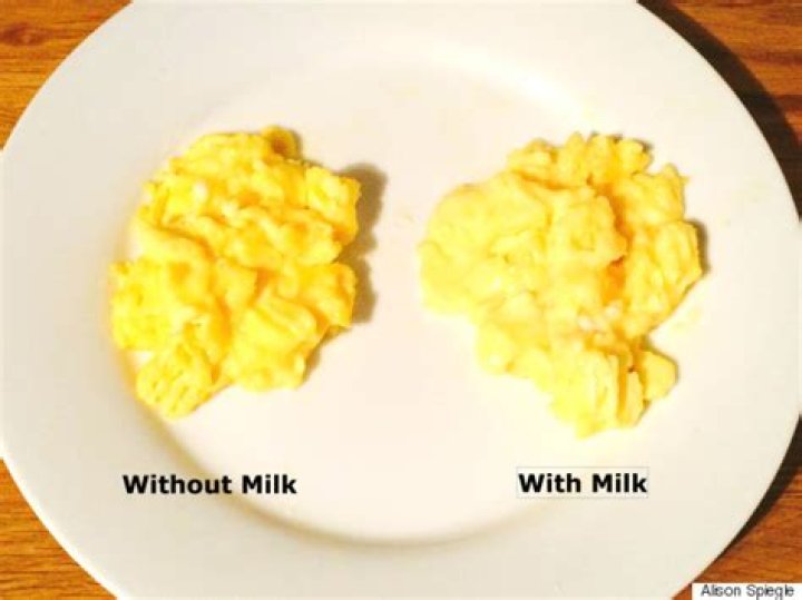 Why do people put milk in eggs?